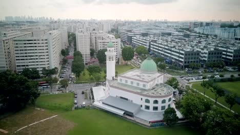 Masjid-Alkaff-Kampung-Melayu-Mosque,-located-at-junction-of-Kaki-Bukit-and-Bedok-Reservoir-Rd.