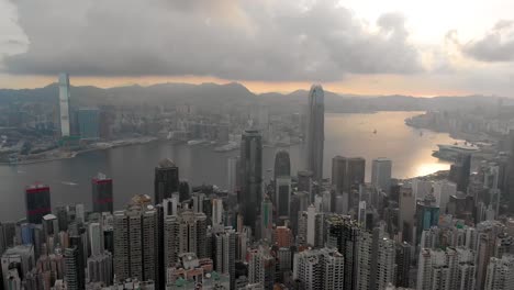 Luftaufnahme-von-Hong-Kong-skyline