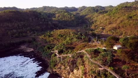 4K-abejón-aéreo-del-gondola-ride-en-Pulau-Timang.