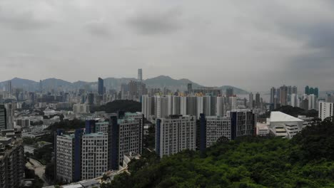 Hong-Kong-Stadt-Zersiedelung,-Sham-Shui-po