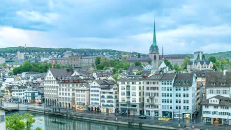 Zurich-Schweiz-Zeitraffer-4K,-Stadt-Skyline-von-Nacht-zu-Tag-Zeitraffer-vom-Lindenhof