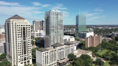 Aerial-of-Downtown-Austin,-Texas