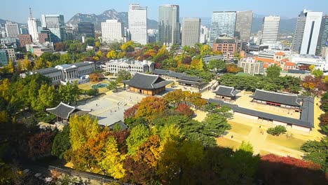 Otoño-de-timelapses-de-la-ciudad-de-Seúl,-Corea-del-sur