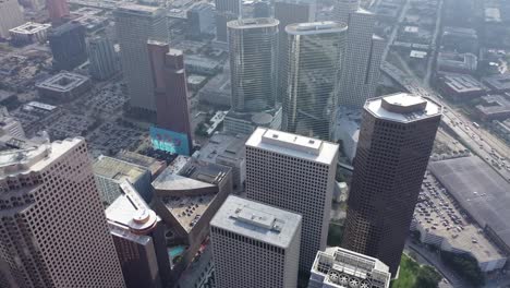 Aerial-of-Downtown-Houston,-Texas