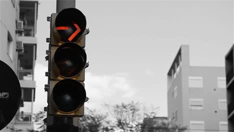 Traffic-Light-Close-Up.-Black-And-White-Tone.