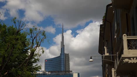 Tageszeit-milan-Innenstadt-Blick-auf-Zeitlupe-Panorama-4k-italy