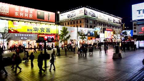 Beijing,-China-Nov-1,2014:-The-busy-walking-street-at-Wangfujing-area-in-Beijing,-China