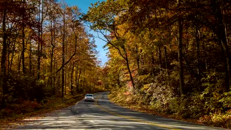 Traffic-with-Scenic-Fall-Colors-in-the-Blue-Ridge-Mountains