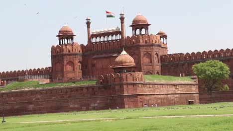 Red-Fort,-UNESCO-Weltkulturerbe,-Delhi