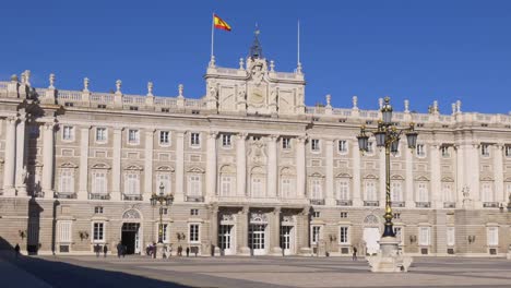 España-madrid-día-soleado-palacio-real-de-la-entrada-principal-4-K