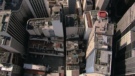 Rio-de-Janeiro-City-Buildings,-overhead-aerial-shot