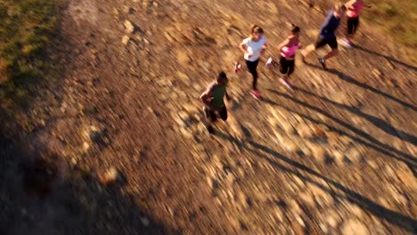 Athletic-friends-involved-in-an-outdoors-running-training