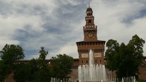 Milán-Italia-día-verano-famoso-panorama-4k-del-castillo-sforza