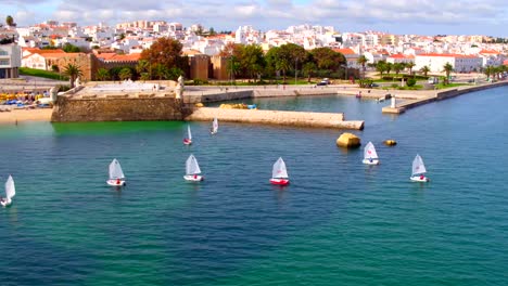 Aerial-from-sailing-in-the-harbor-from-Lagos-in-the-Algarve-Portugal