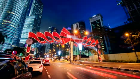 Zeitraffer-des-Wolkenkratzers-in-Kuala-Lumpur