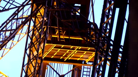 The-mechanical-elevator-lift-of-the-Eiffel-tower