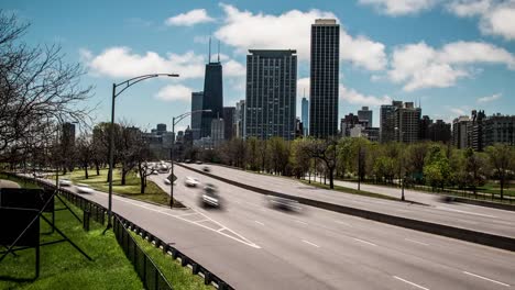 Seeuferfahrt-Chicago-Zeitraffer-Hancock