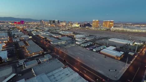 Aerial-Dämmerung-des-Las-Vegas-Strip