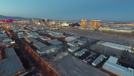 Aerial-Dämmerung-des-Las-Vegas-Strip