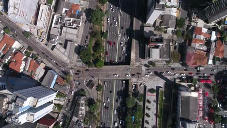 Top-View-of-23-de-Maio-Avenue-in-Sao-Paulo,-Brazil