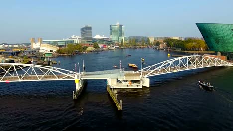 Bay-of-Amsterdam,-view-from-above