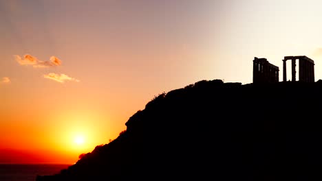 Griechische-Tempel-des-Poseidon,-Kap-Sounion