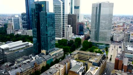 aerial-view-of-business-area-in-Frankfurt-city-with-skyscrapers