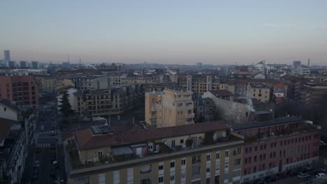 Luftaufnahmen-Drohne-Blick-Skyline-von-Milan