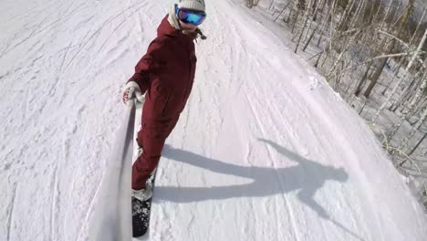 Snowboard-Selfie