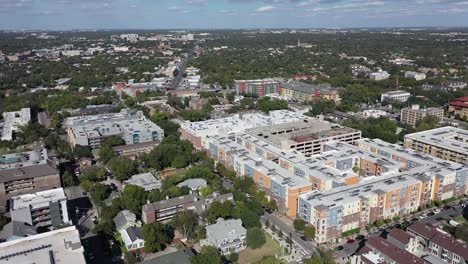 Aerial-of-Downtown-Austin,-Texas