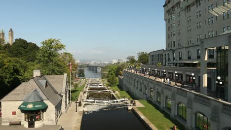 Rideau-Canal-Lock-system-and-river-in-Ottawa