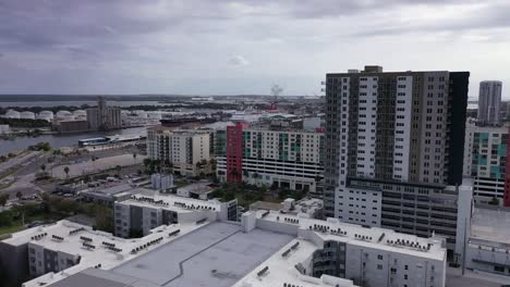 Aerial-of-Downtown-Tampa,-Florida