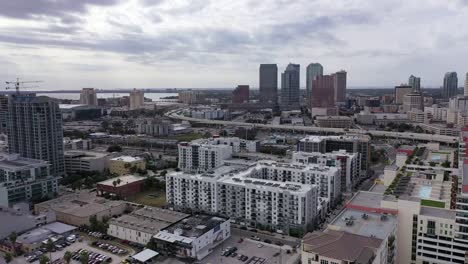 Aerial-of-Downtown-Tampa,-Florida