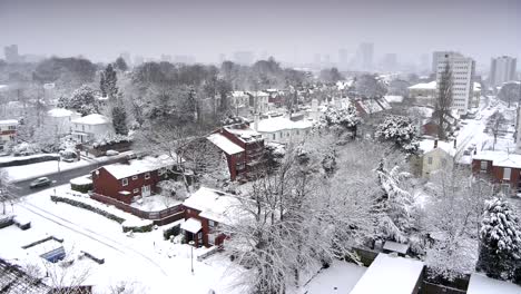 Winterlichen-Stadt