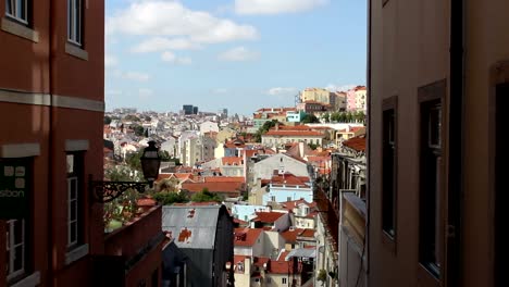 Panorama-Zeitraffer-von-Lissabon,-Portugal