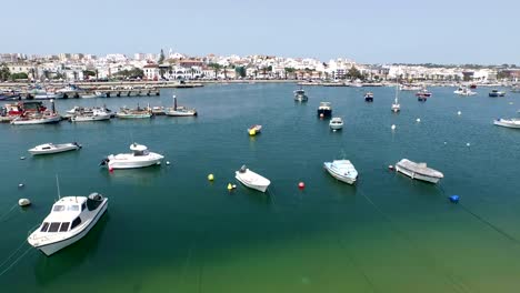 Aerial-from-the-harbor-from-Lagos-in-Portugal