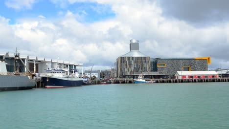 Wynyard-Viertel-am-Wasser-in-Auckland,-Neuseeland