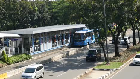 Traffic-in-Jakarta,-Indonesia