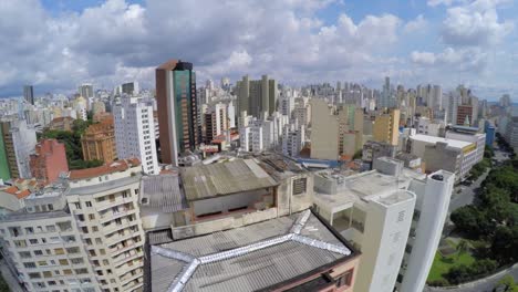 Flying-Over-Minhocao-Viaduct,-São-Paulo,-Brazil