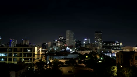 Denver-Skyline-at-night-time-lapse---4k