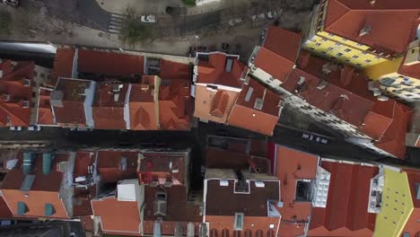 Aerial-View-of-Alfama,-Lisbon,-Portugal