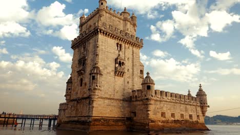 Torre-de-la-torre-de-Belem,-Lisboa,-Portugal