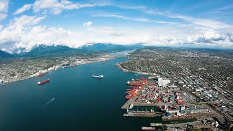 Vancouver-Hafen-Luftbild