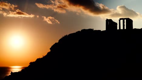 Griechische-Tempel-des-Poseidon,-Kap-Sounion