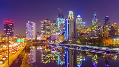 Philadelphia,-Pennsylvania,-USA-River-Skyline