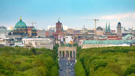 Berlin-Deutschland-Zeitraffer-4K,-Stadt-Skyline-Zeitraffer-am-Brandenburger-Tor-und-Tier-Garten