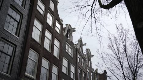 Dutch-Building-reflected-in-window.