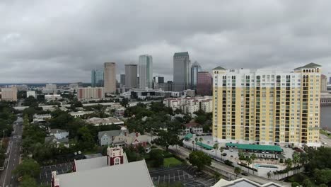 Aerial-of-Downtown-Tampa,-Florida