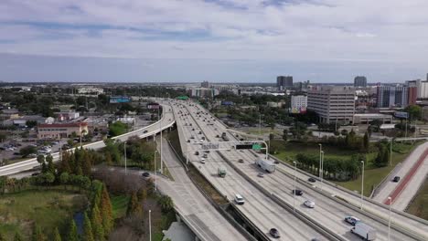 Aerial-of-Downtown-Tampa,-Florida