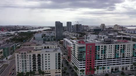 Aerial-of-Downtown-Tampa,-Florida